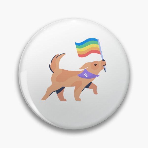 Item preview, Pride Dog Sticker LGBTQ+ Rainbow Flag designed and sold by CurtisCraftingCo.