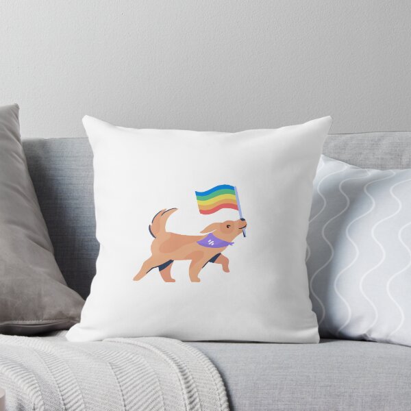 Item preview, Pride Dog Sticker LGBTQ+ Rainbow Flag designed and sold by CurtisCraftingCo.