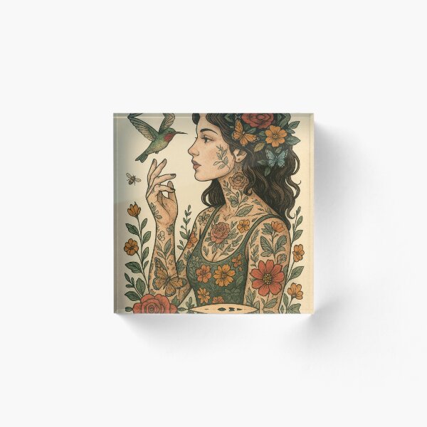 Aperçu de l'œuvre Fleurs sauvages pollinisatrices indigènes, abeilles indigènes, jardin rétro pollinisateur vintage créée et vendue par Wild Blood Designs.