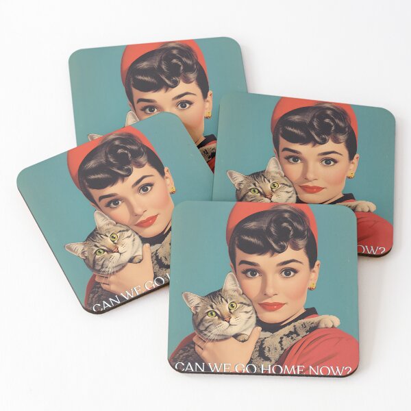 Item preview, Vintage Pretty Retro Girl Cute Cat Catlover Can We Go Home? designed and sold by Vintage City.