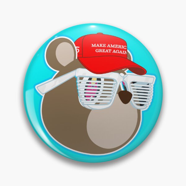 Item preview, Kanye Bear MAGA Hat Graduation designed and sold by TheTronaldDump.