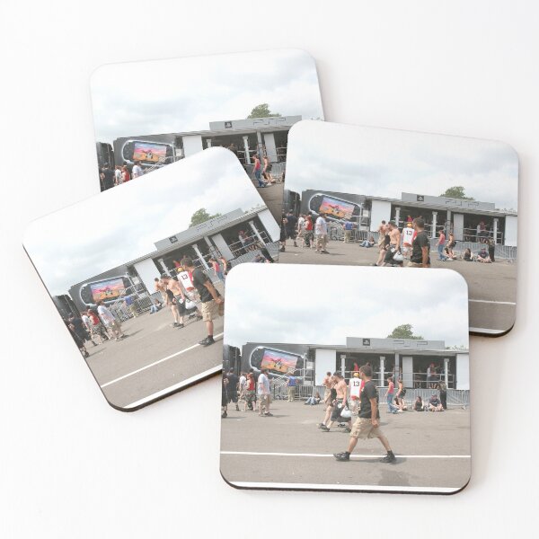 Item preview, Concert Fans Walking by a Sony PSP Mobile Truck at Woodstock 99 designed and sold by ConcertImages.