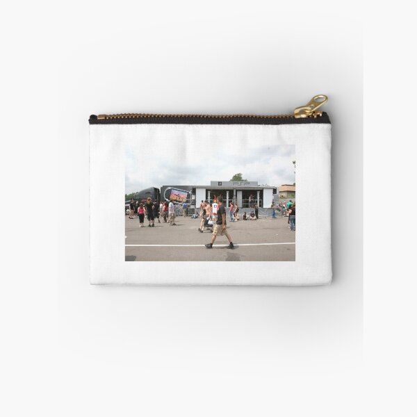 Item preview, Concert Fans Walking by a Sony PSP Mobile Truck at Woodstock 99 designed and sold by ConcertImages.