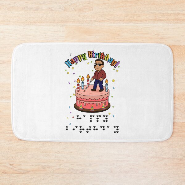 Item preview, Happy Birthday in Eyepatch Braille – Blind Party Graphic designed and sold by Eyepatch-Jacks.