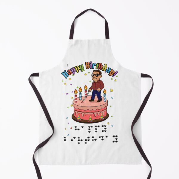 Item preview, Happy Birthday in Eyepatch Braille – Blind Party Graphic designed and sold by Eyepatch-Jacks.