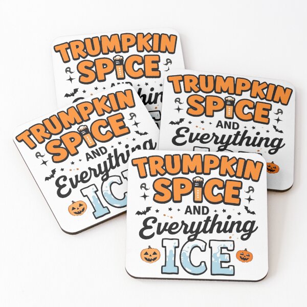 Item preview, Trumpkin Spice and Everything Ice T‑Shirt | Funny Pumpkin Spice Parody | Satirical Fall Meme Tee | Autumn Coffee Humor Gift designed and sold by GAIDREDA.