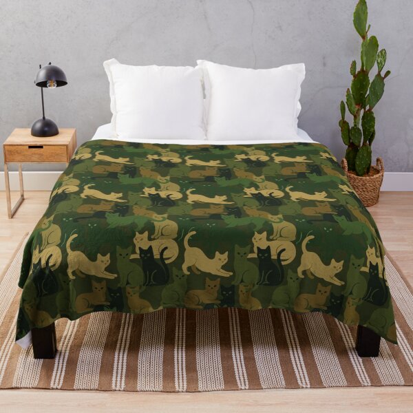 Item preview, Catmouflage Pattern – Funny Camouflage Made of Cats | Seamless Cat Camouflage Design designed and sold by AlmaMoArt.
