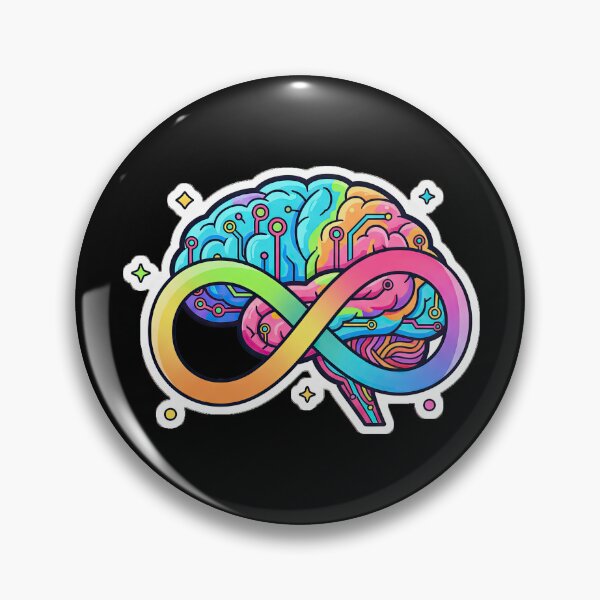 Item preview, NeuroSpicy - Infinity Loop Brain (II) designed and sold by nature. electrified..