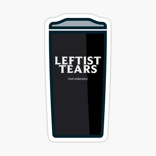 Gobelet de larmes de gauche Sticker