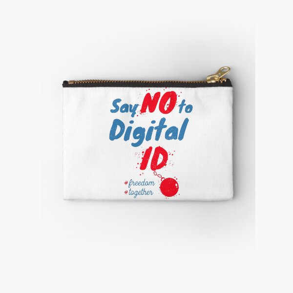 Item preview, Say No to Digital ID typographic protest design designed and sold by SIR13.