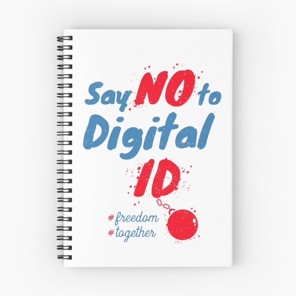 Item preview, Say No to Digital ID typographic protest design designed and sold by SIR13.