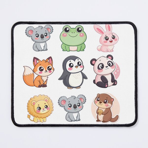 Item preview, Kawaii Animal Friends with Koalas and Penguins designed and sold by DariaOltes.