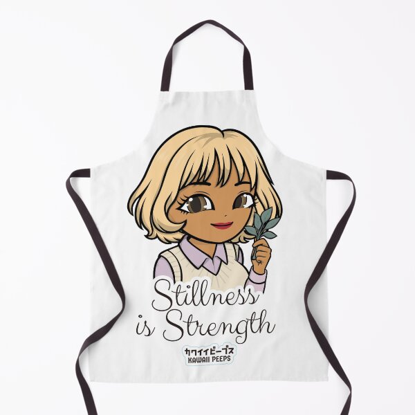 Item preview, Peaceful Kawaii "Stillness is Strength" Design – Soft Girl Aesthetic & Calm Mindfulness Art designed and sold by P-L-Sardines.