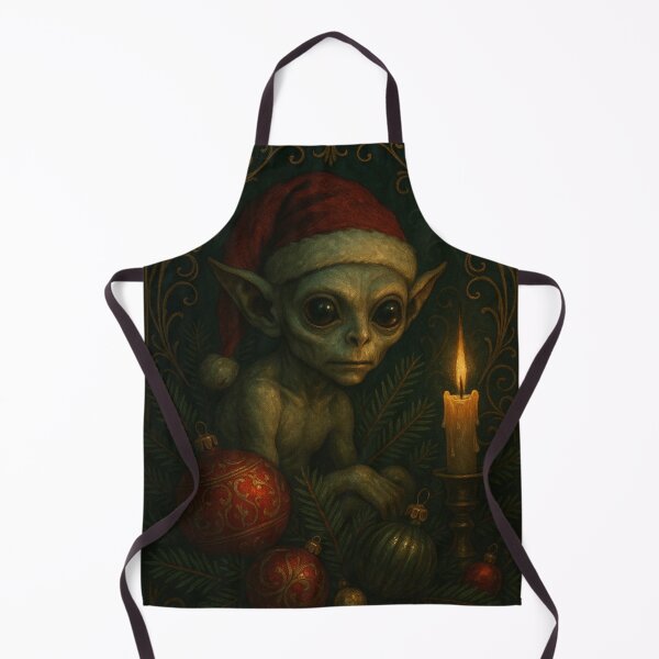 Artikelvorschau, Der Kerzenwächter – Kunstdruck zum Thema dunkles nordisches Weihnachtsfest entworfen und verkauft von MaBakerArt.