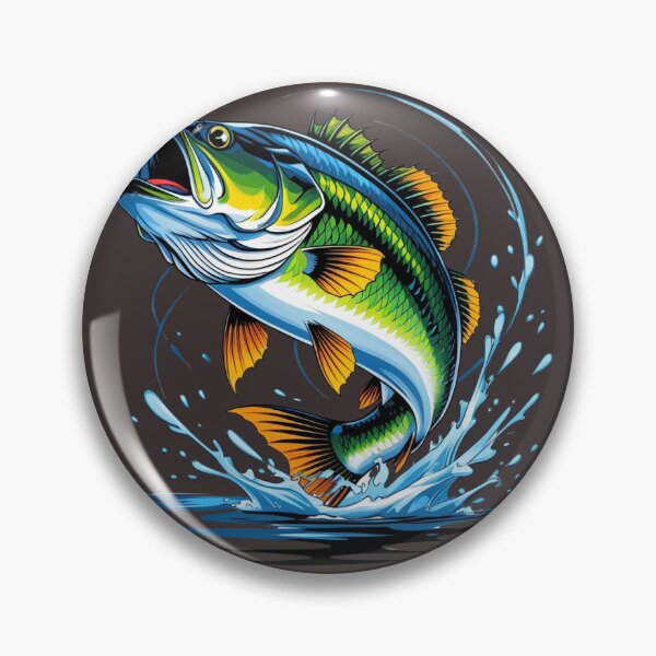 Item preview, Vibrant Bass Leaping from the Water designed and sold by modernaarte.