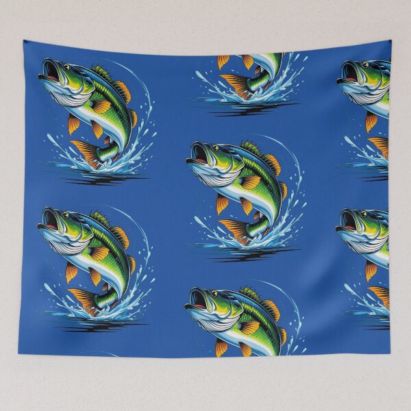 Item preview, Vibrant Bass Leaping from the Water designed and sold by modernaarte.