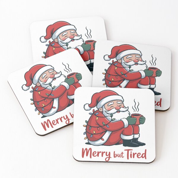 Item preview, Merry but Tired – Funny Relaxed Santa Christmas Design designed and sold by Serbin.