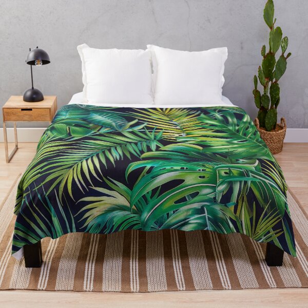 Artikelvorschau, Dunkle botanische Monstera mit exotischen Blüten entworfen und verkauft von Atlas Kai.