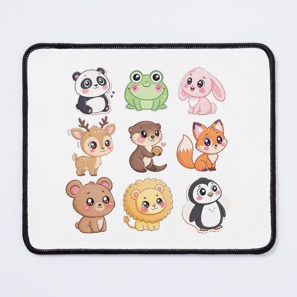 Item preview, Pastel Kawaii Critters with Frogs and Foxes designed and sold by DariaOltes.