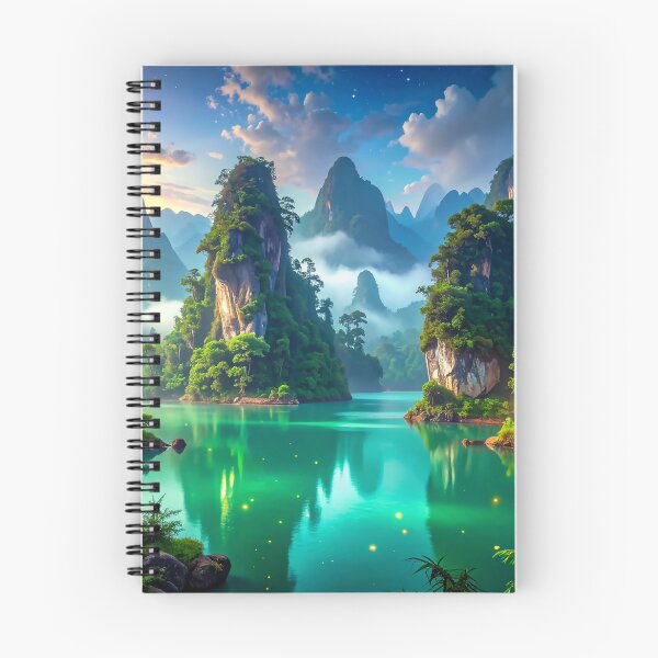 Item preview, "Valley of the Spirits of Water and Stone" designed and sold by Schoenenwald - Illustrations Uniques et Originales.