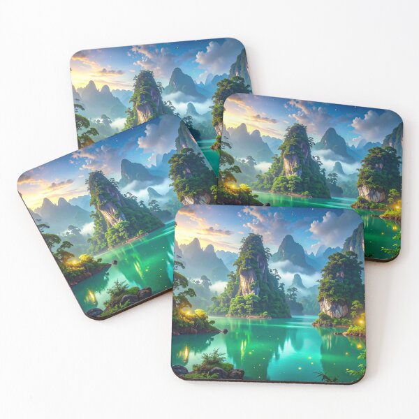 Item preview, "Valley of the Spirits of Water and Stone" designed and sold by Schoenenwald — Art Japonais, Zen & Nature.