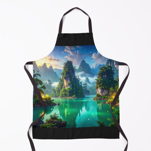 Item preview, "Valley of the Spirits of Water and Stone" designed and sold by Schoenenwald - Illustrations Uniques et Originales.