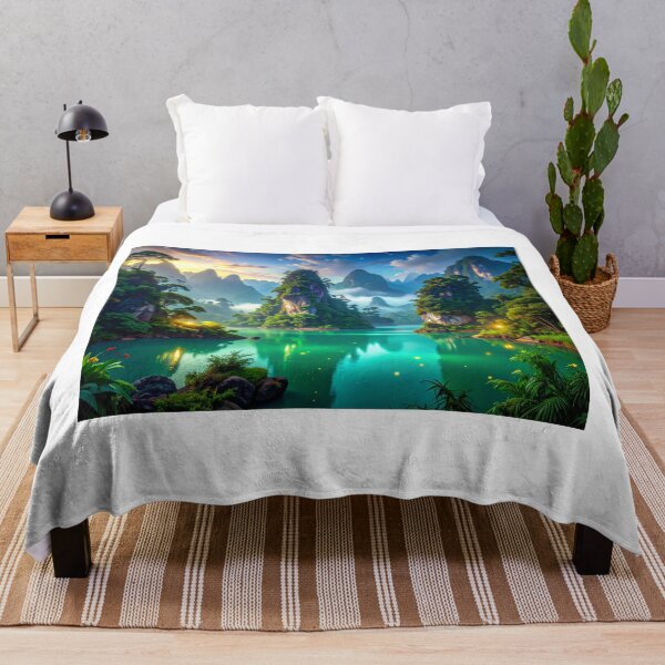Item preview, "Valley of the Spirits of Water and Stone" designed and sold by Schoenenwald - Illustrations Uniques et Originales.
