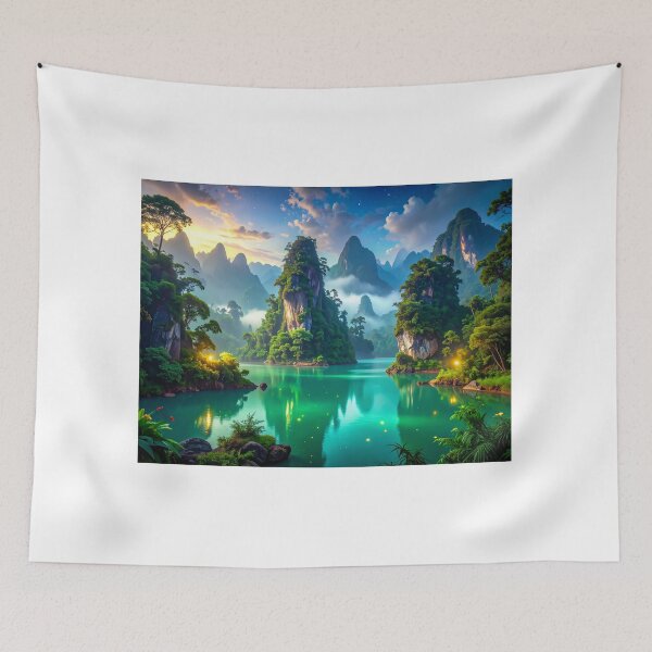 Item preview, "Valley of the Spirits of Water and Stone" designed and sold by Schoenenwald — Art Japonais, Zen & Nature.