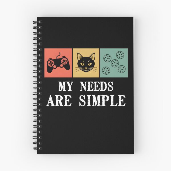 Item preview, My Needs Are Simple: Game Cat and Cookies Retro Gamer designed and sold by Abdelali2002.