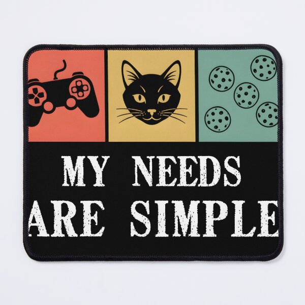 Item preview, My Needs Are Simple: Game Cat and Cookies Retro Gamer designed and sold by Abdelali2002.