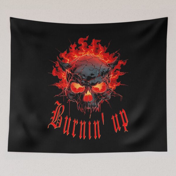 Item preview, Burnin Up Flames and Skull Gothic Demon designed and sold by PetsArt.