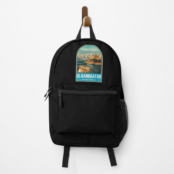Item preview, Ulaanbaatar in Mongolia, Vintage Travel Art Landscape designed and sold by MaateoDesign.