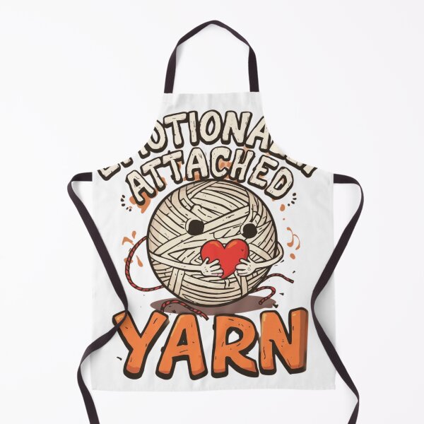 Item preview, Funny Knitter Quote - Emotionally Attached to Yarn designed and sold by ShirtHatch.