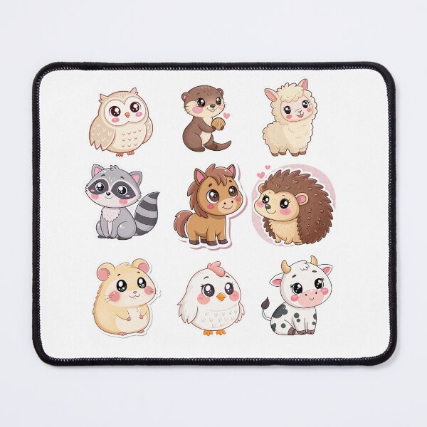 Item preview, Sweet Woodland & Farm Animal Kawaii Sticker Set designed and sold by DariaOltes.