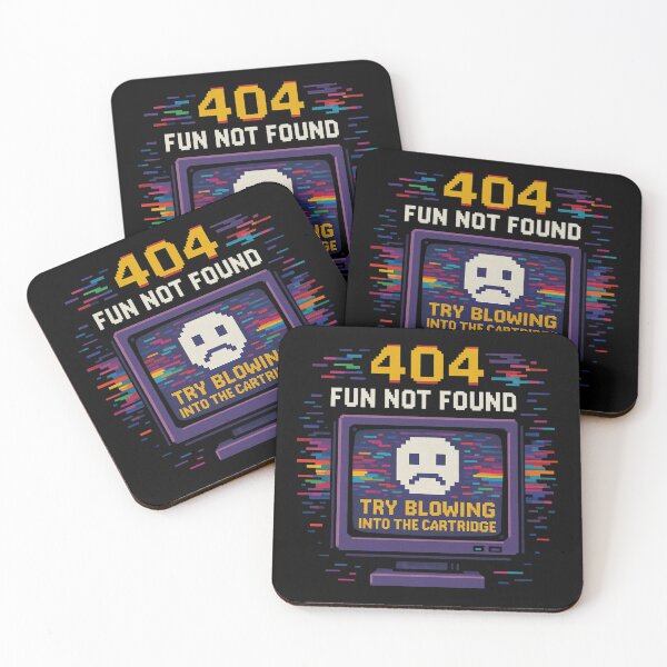 Item preview, 404 Fun Not Found Retro Gamer Error Screen Design. designed and sold by The-T-In-Retro.