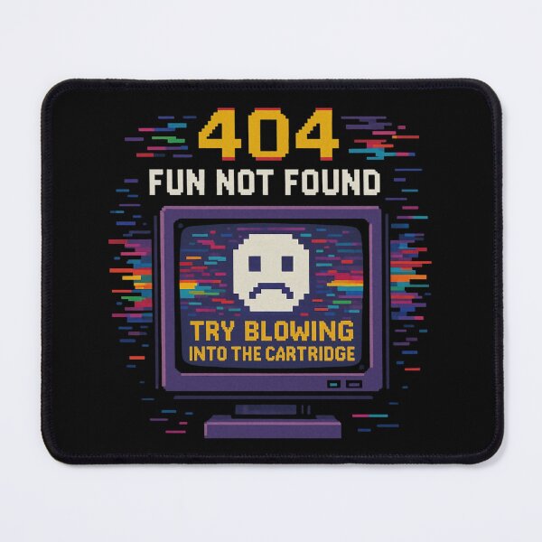 Item preview, 404 Fun Not Found Retro Gamer Error Screen Design. designed and sold by The-T-In-Retro.