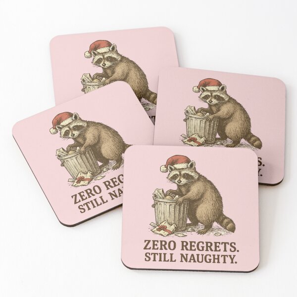 Item preview, Funny Raccoon in Santa Hat designed and sold by Meandmyshop.