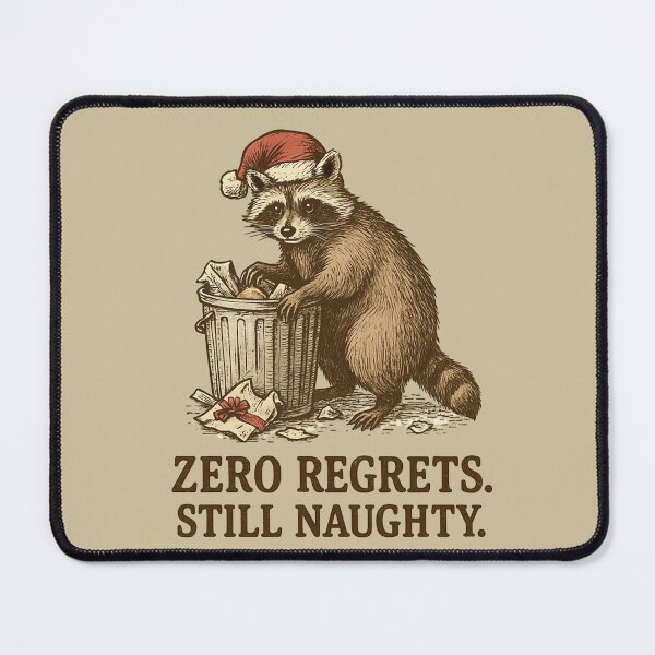 Item preview, Funny Raccoon in Santa Hat designed and sold by Meandmyshop.