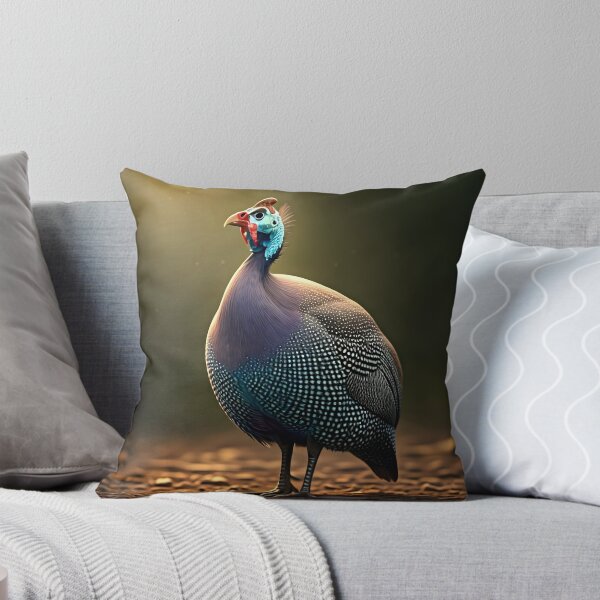 Item preview, Regal Strut – The Helmeted Guinea Fowl in Vibrant Detail designed and sold by PawPrintedArt.