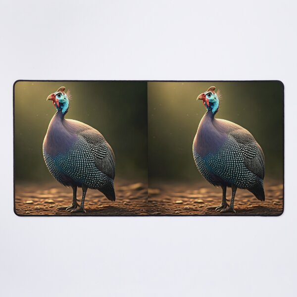 Item preview, Regal Strut – The Helmeted Guinea Fowl in Vibrant Detail designed and sold by PawPrintedArt.