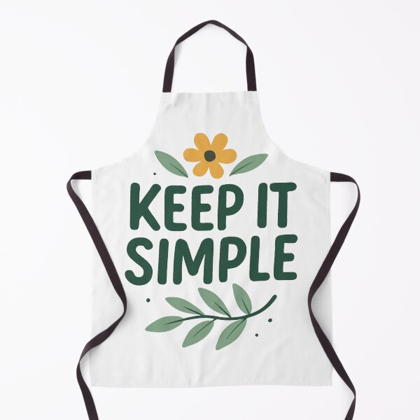 Item preview, Keep It Simple Botanical Quote with Minimal Floral Style. designed and sold by The-T-In-Retro.