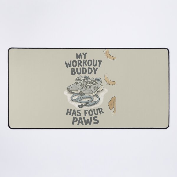 Item preview, Funny Fitness Dog Shirt – “My Workout Buddy Has Four Paws” – Dog Lover Gym Tee for Pet Parents designed and sold by AdelStore.