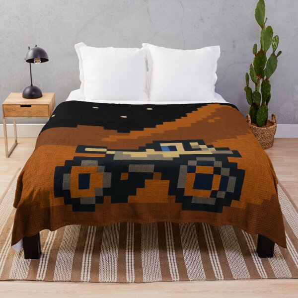 Item preview, Pixel Art Space Adventure With Alien UFO and Moon Rover. designed and sold by The-T-In-Retro.