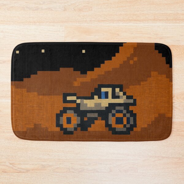 Item preview, Pixel Art Space Adventure With Alien UFO and Moon Rover. designed and sold by The-T-In-Retro.