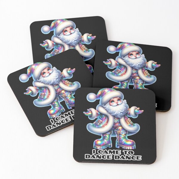 Item preview, Rainbow Rave Santa – I Came to Dance Dance | Funny Glitter Holiday Design designed and sold by lucidfrog.