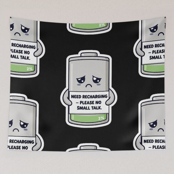 Item preview, NeuroSpicy - Social Battery: 2% (II) designed and sold by nature. electrified..