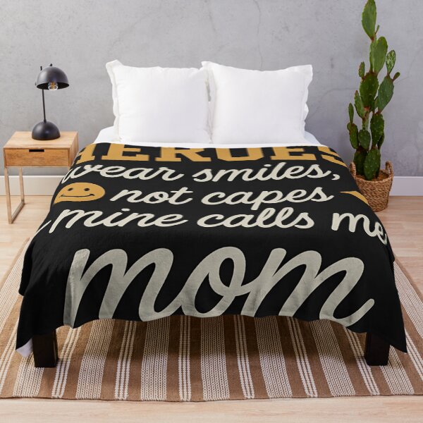 Item preview, Heroes Wear Smiles Not Capes – Mine Calls Me Mom designed and sold by aminz4.