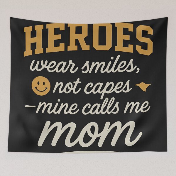 Item preview, Heroes Wear Smiles Not Capes – Mine Calls Me Mom designed and sold by aminz4.
