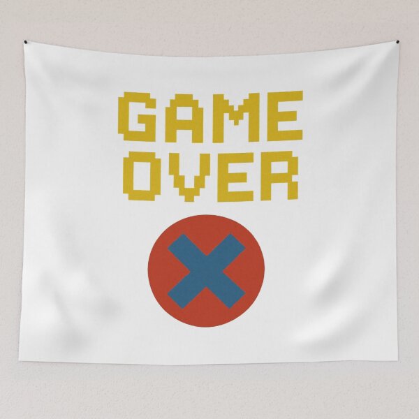 Item preview, Retro Pixel Game Over Sign With Error Symbol. designed and sold by The-T-In-Retro.