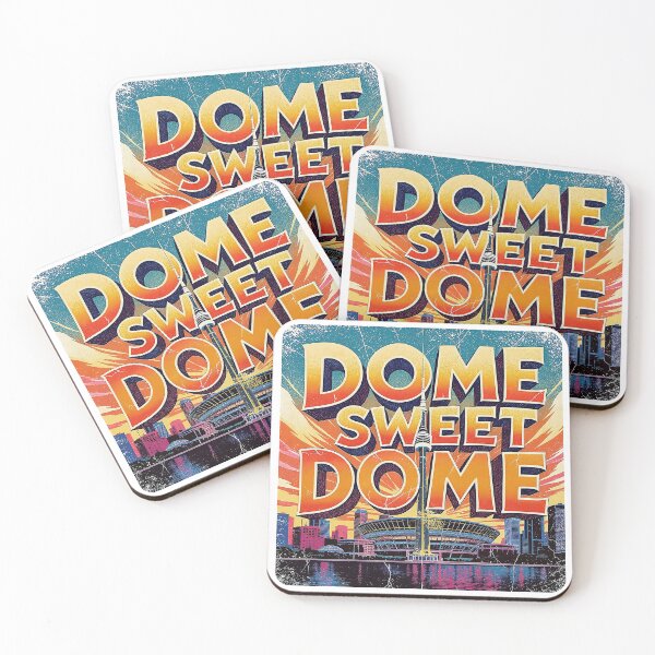 Item preview, Dome Sweet Dome Vintage Toronto Skyline Stadium Poster designed and sold by Aymanejed.